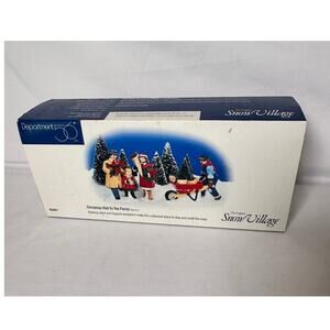 Dept. 56 In Box Snow Village Christmas Visit to the Florist Set of 3 Holiday
